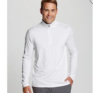 EUC - Cutter & Buck Men's Pennant Sport Half Zip in White - Size: Large
